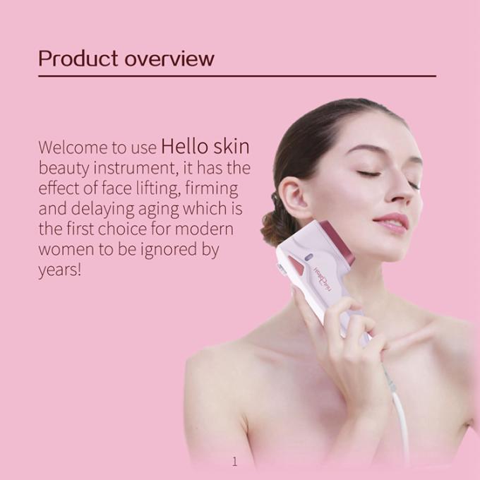 La mini arruga de la máquina de la belleza de HelloSkin HIFU quita la piel que aprieta belleza facial
