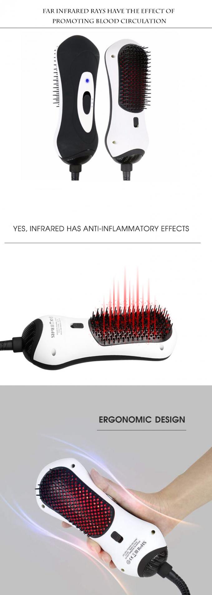 Diseñar a la mini enderezadora casera del pelo de las herramientas, peine infrarrojo del cepillo de la paleta del aire caliente