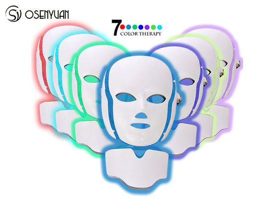 China El rejuvenecimiento facial del BALNEARIO de la mascarilla de la terapia de la luz de 7 colores LED/el ojo anti arruga fábrica